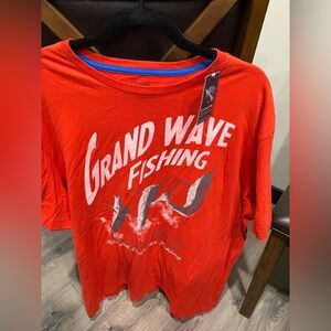 Chaps Bright Red Graphic T-Shirt